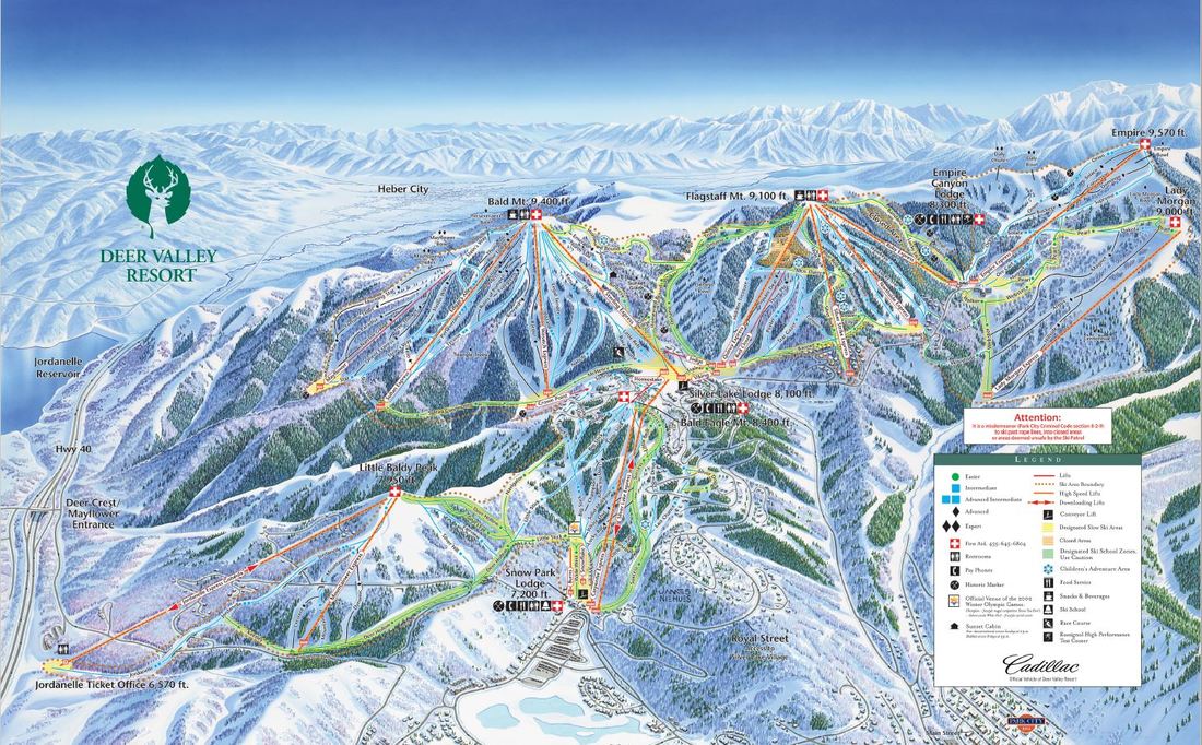 Maps DOUBLE EAGLE 9 SKIIN SKIOUT DEER VALLEY